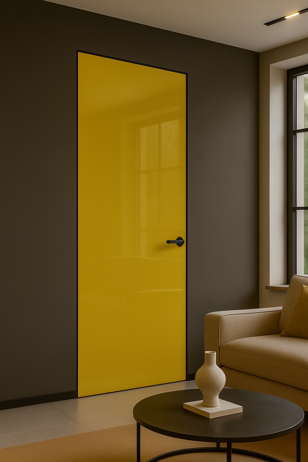 Aura - drzwi szklane w kolorze