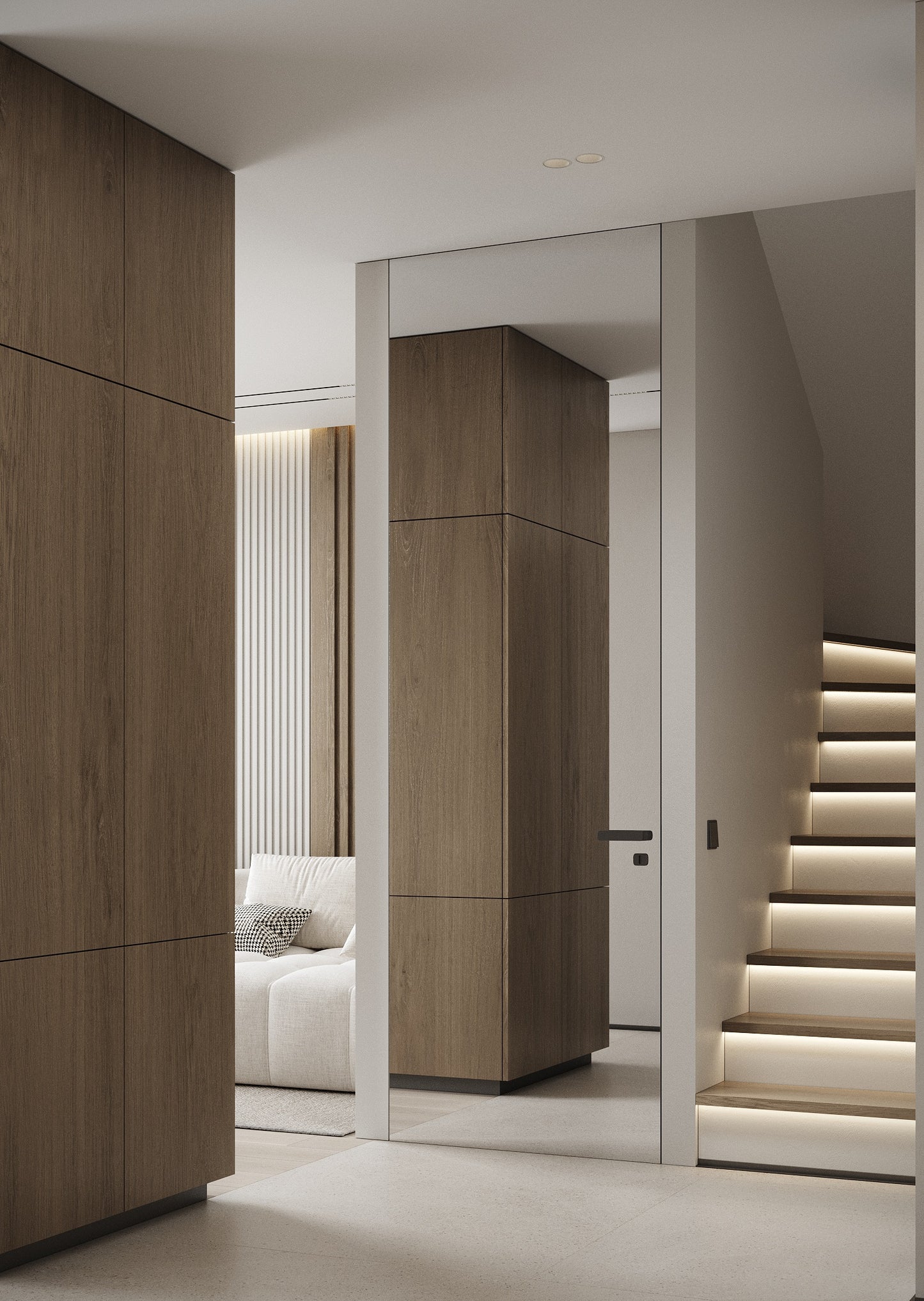 Vetro - drzwi z lustrem na całej powierzchni