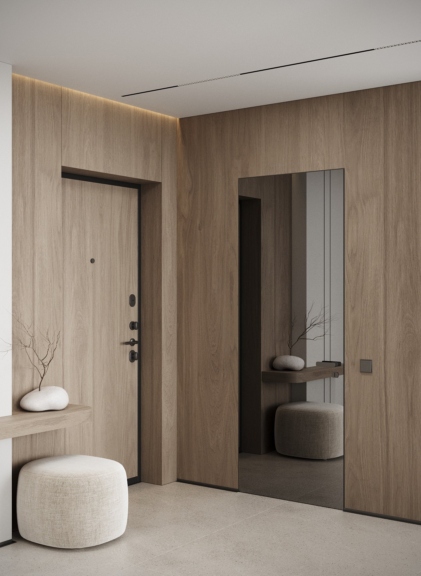 Vetro - drzwi z lustrem na całej powierzchni