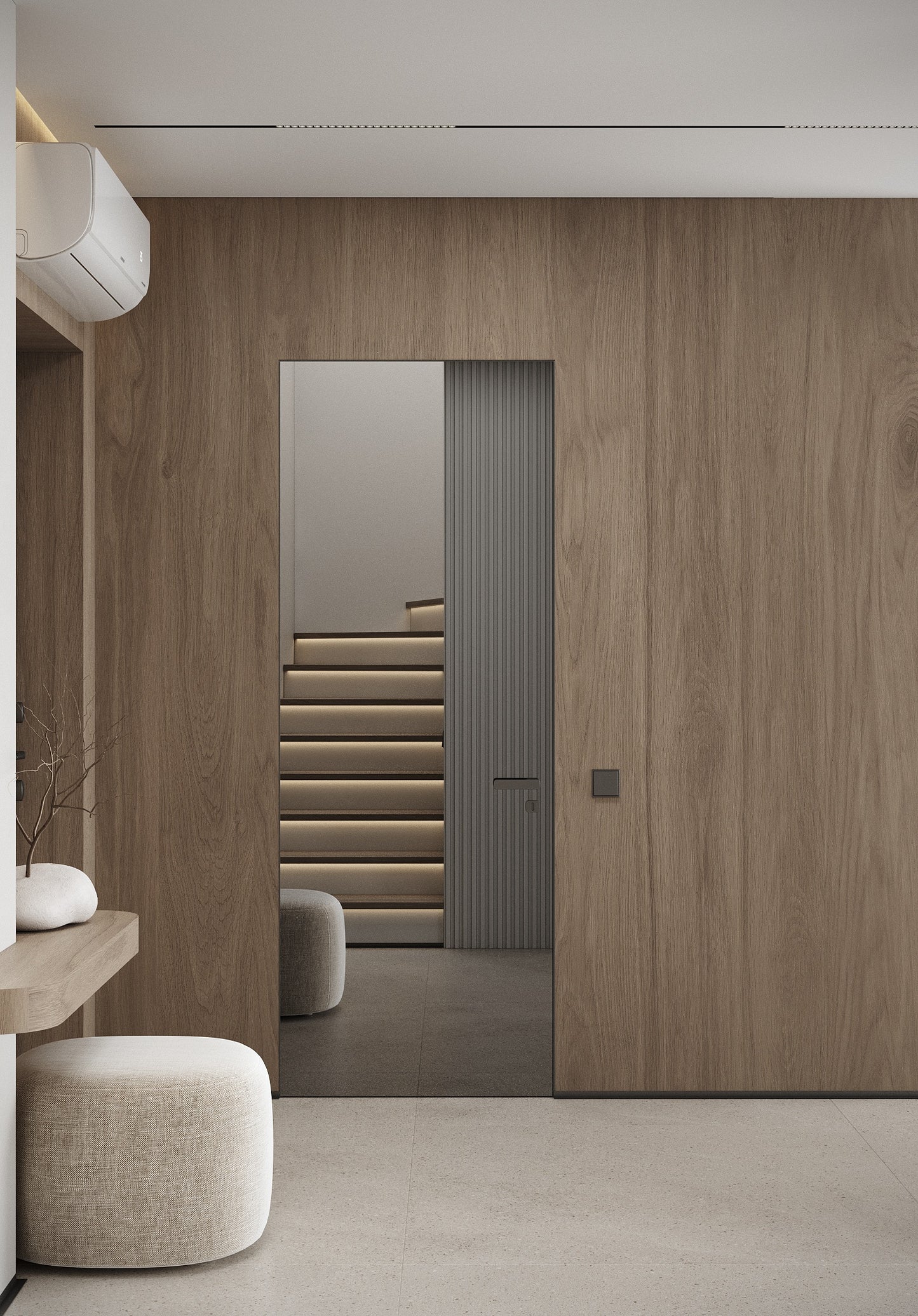 Vetro - drzwi z lustrem na całej powierzchni